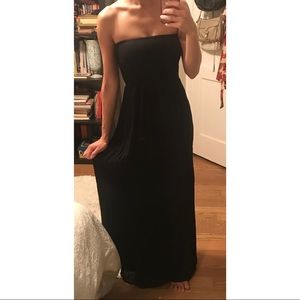 Black Strapless Maxi Dress